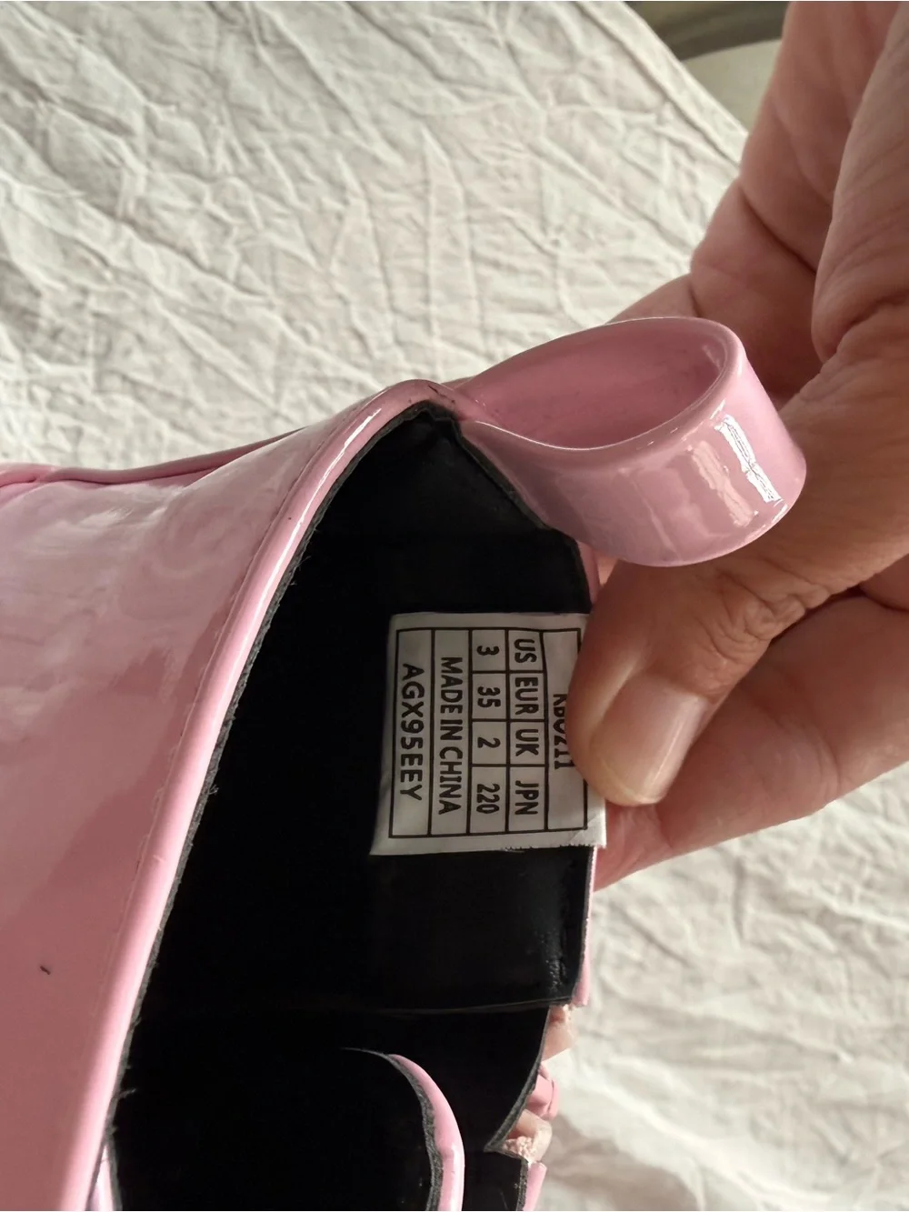Dream Pairs Pink Patent Lace-Up Combat Boots with Black Soles